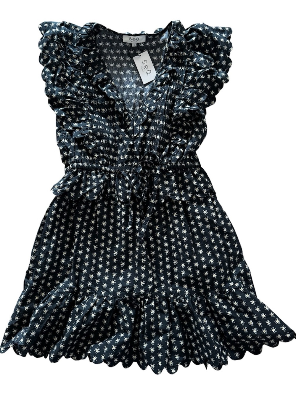 NWT SEA NY Pascala Print Flutter Dress SIZE 12